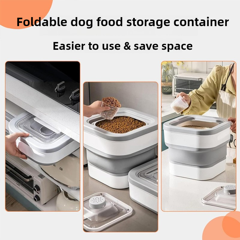 Wadah Makanan Anjing Besar Lip - Food Storage With Wheels ulasan dan harga