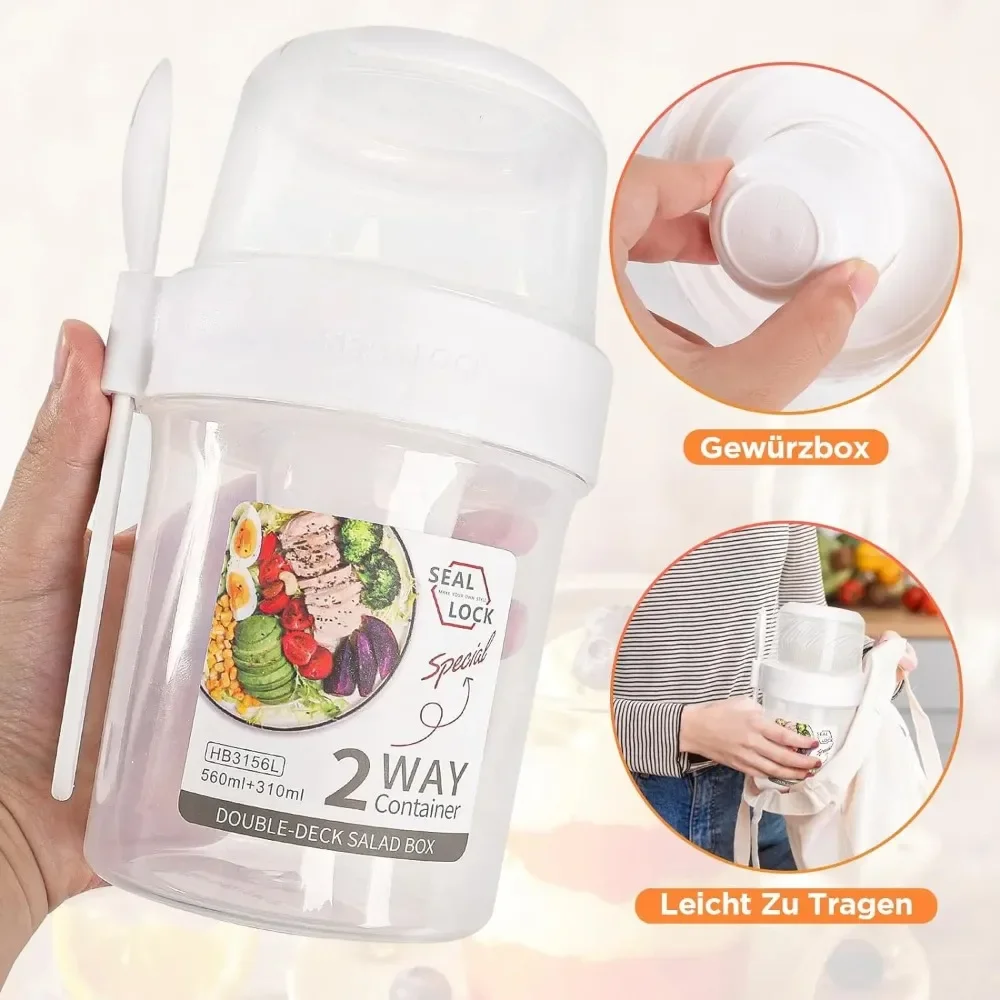 Cangkir Salad Cangkir Sarapan  - Food Storage Yogurt ulasan dan harga