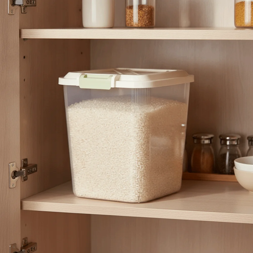 Kotak Penyimpanan Beras Anti S - Food Storage With Wheels ulasan dan harga