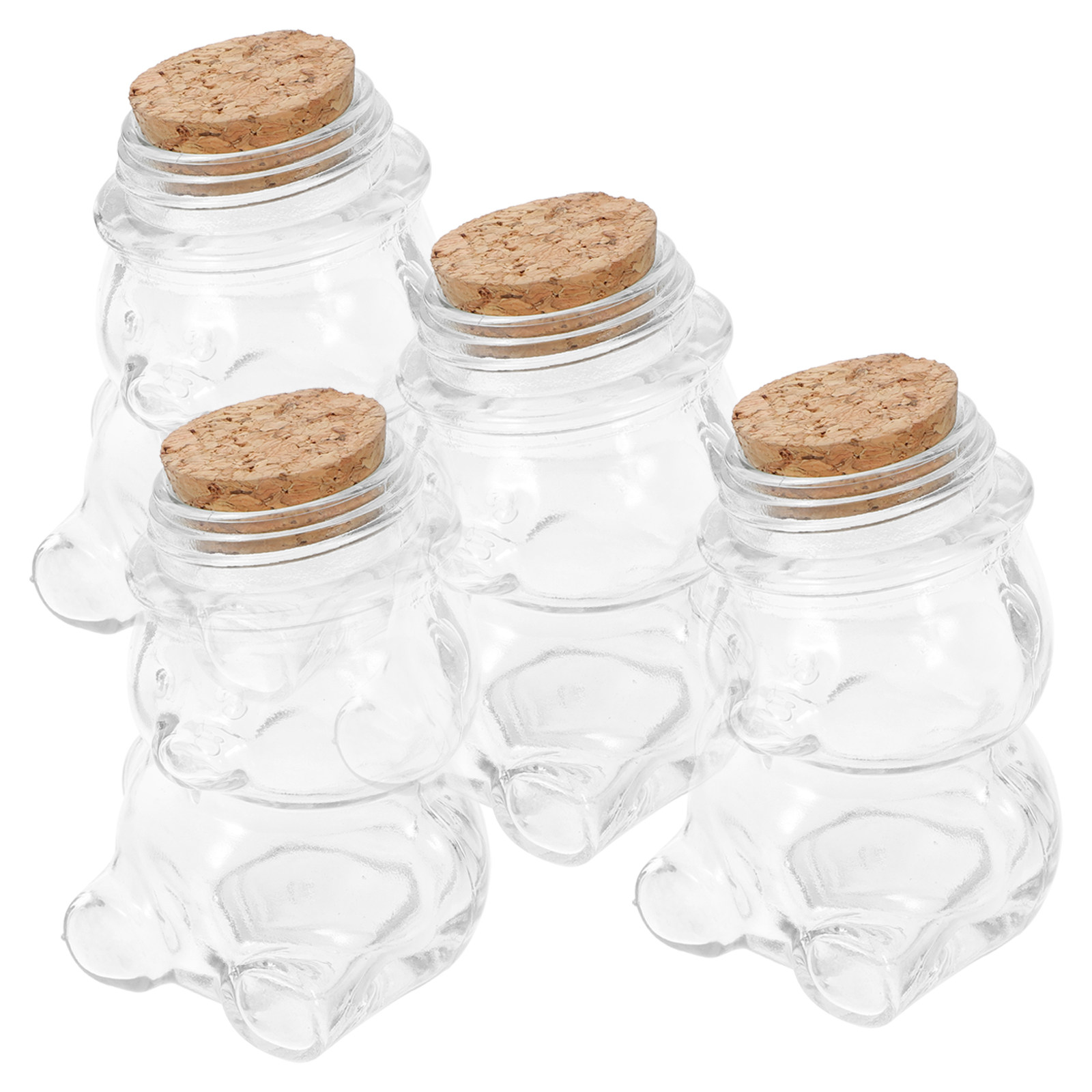 4 Buah Set Toples Permen Kaca  - Food Storage Jar Glass ulasan dan harga