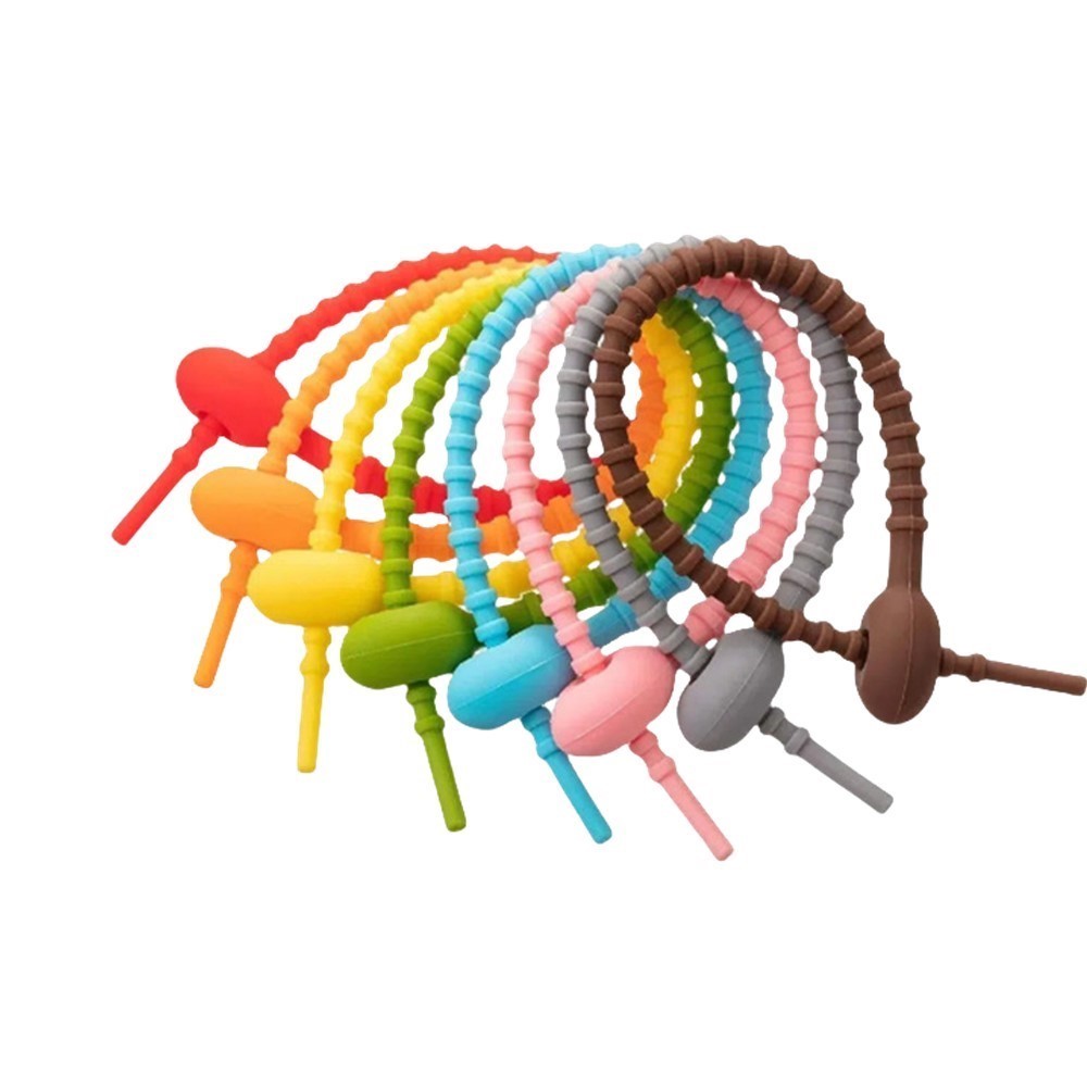 10Pcs Pengatur Kabel Silikon B - Food Storage Ideas ulasan dan harga