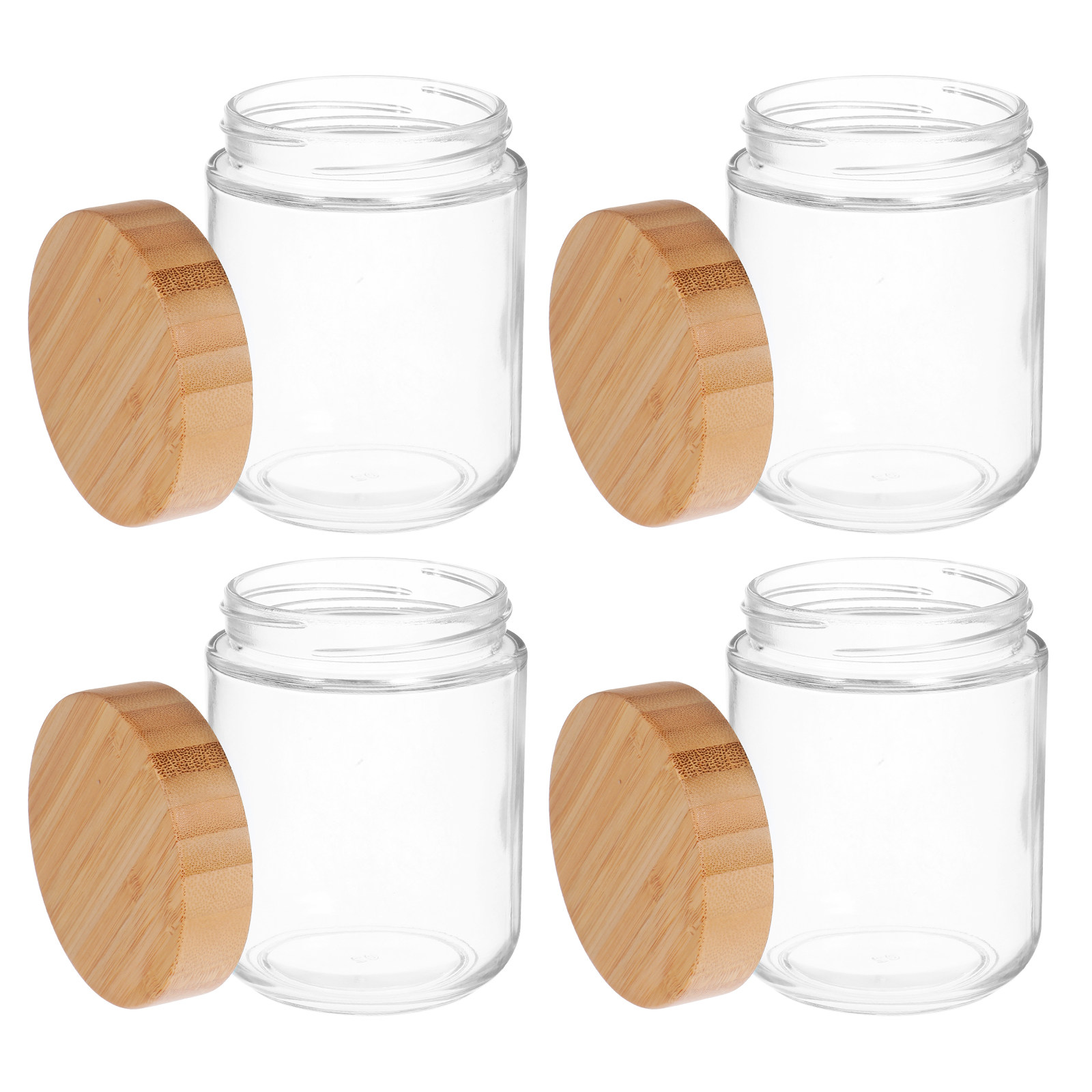 4Pcs Stoples Penyimpanan Dapur - Food Storage Jar Glass ulasan dan harga