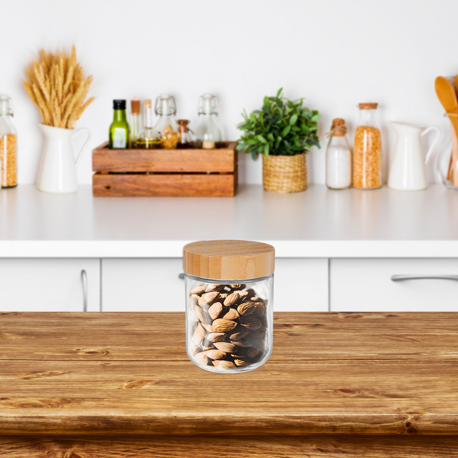 4Pcs Stoples Penyimpanan Dapur - Food Storage Jar Glass ulasan dan harga