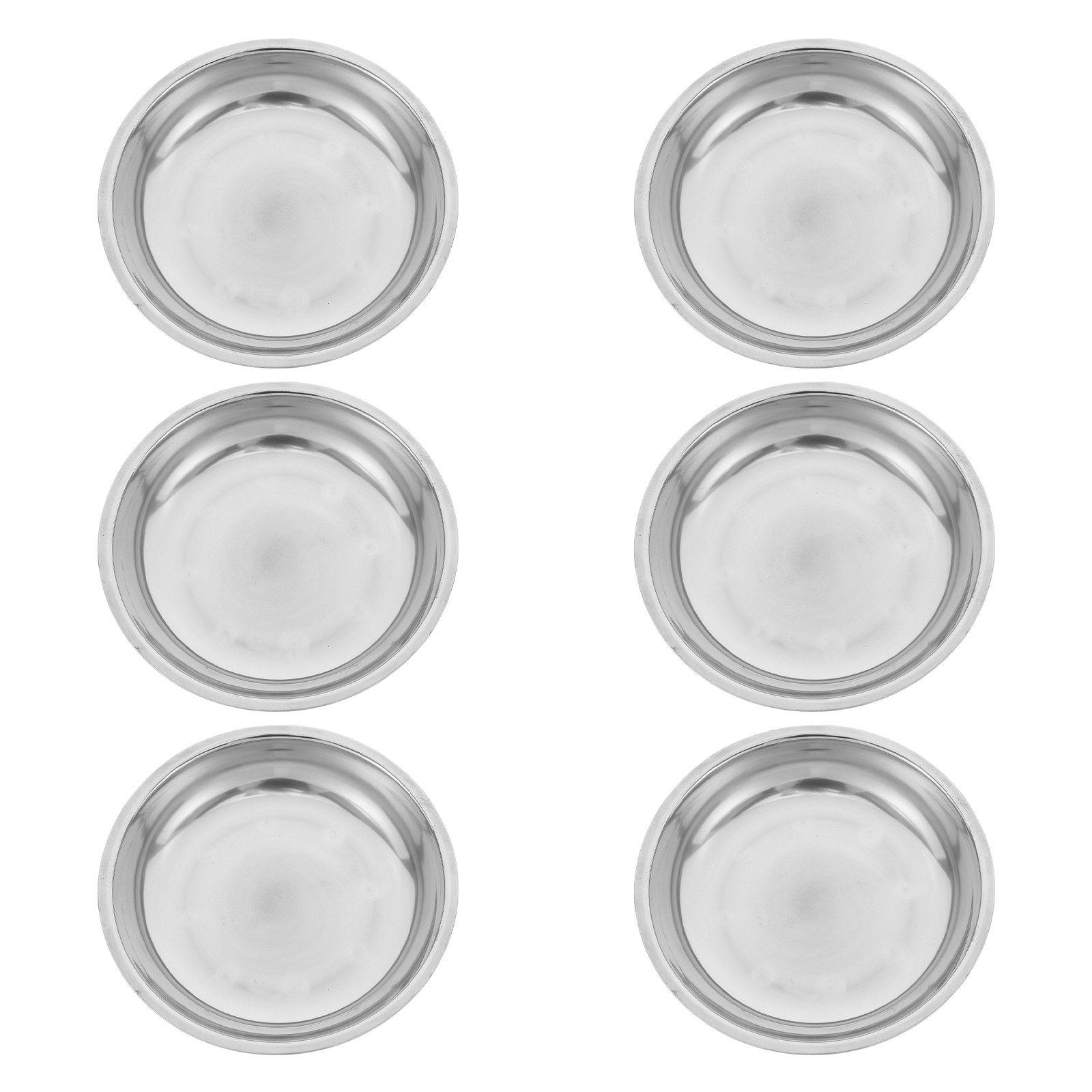 6Pcs Nampan Bulat Stainless St - Food Storage Camping ulasan dan harga