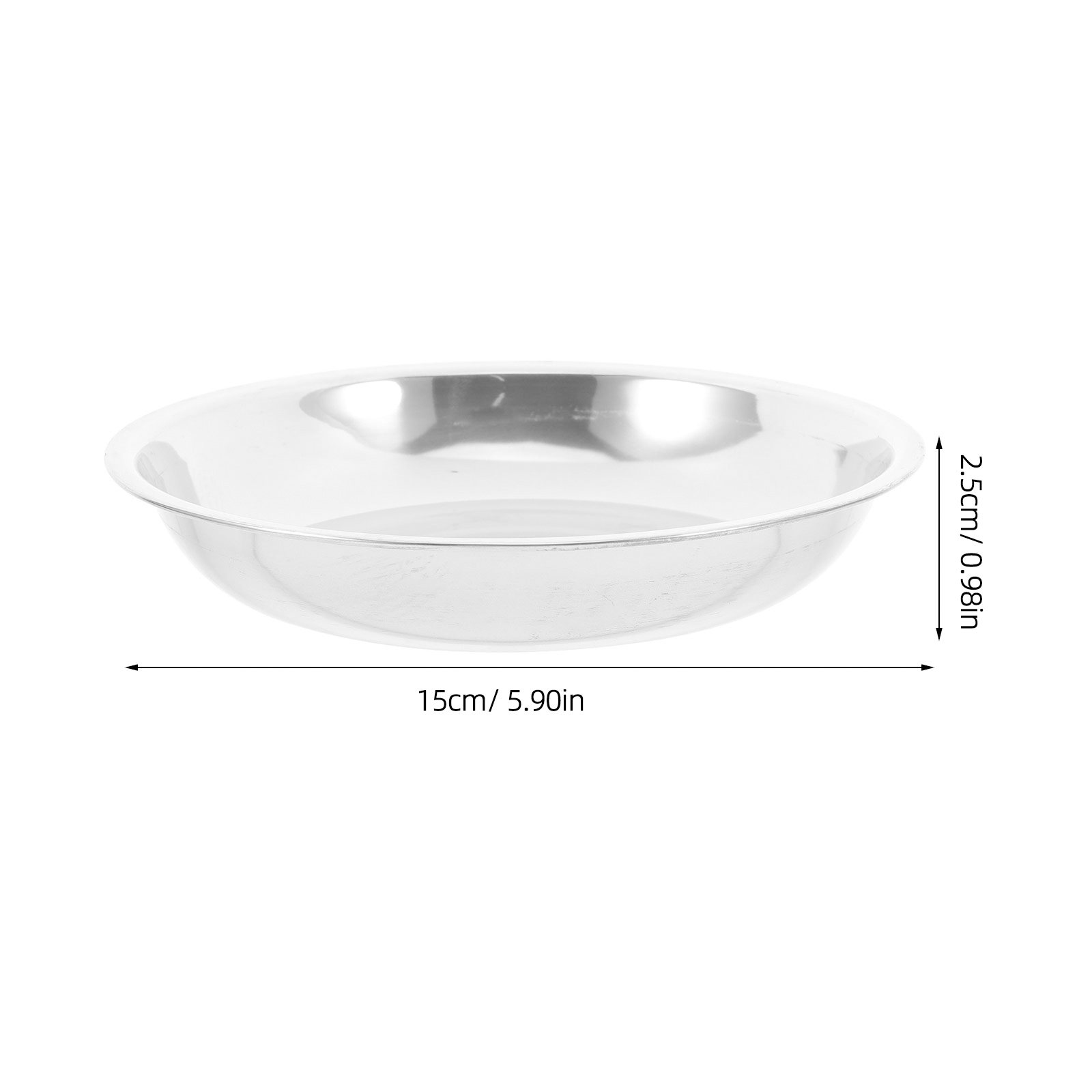 6Pcs Nampan Bulat Stainless St - Food Storage Camping ulasan dan harga