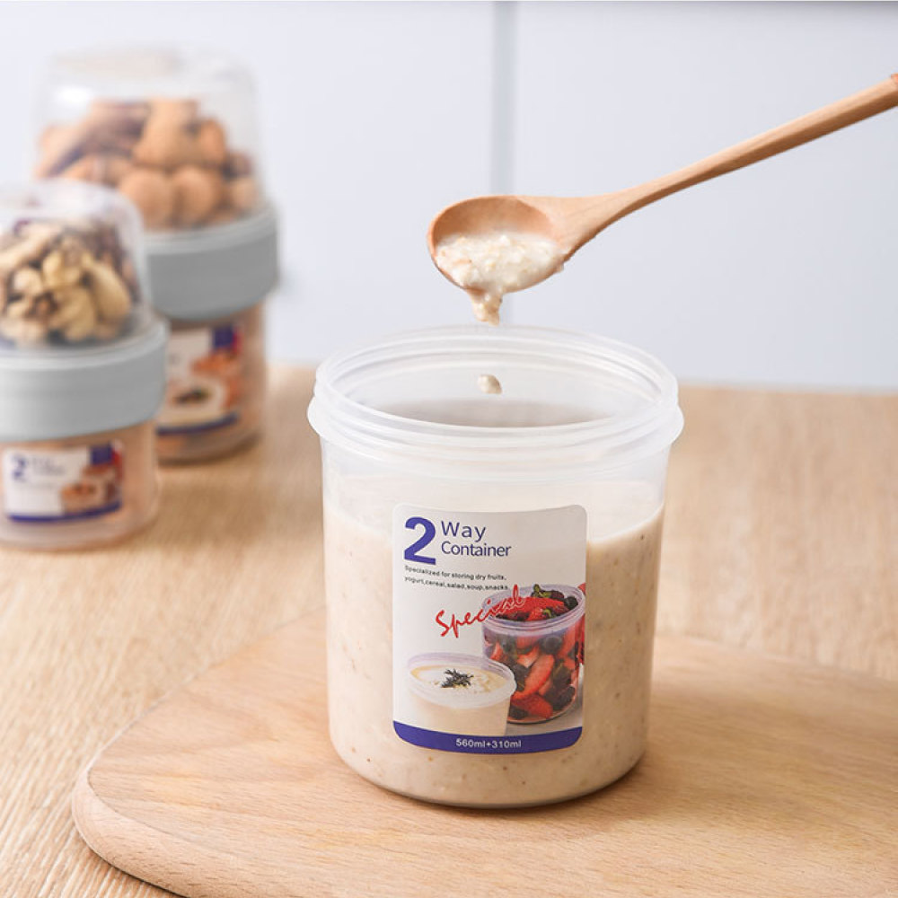 Wadah Makanan Anti Bocor Dua L - Food Storage Yogurt ulasan dan harga
